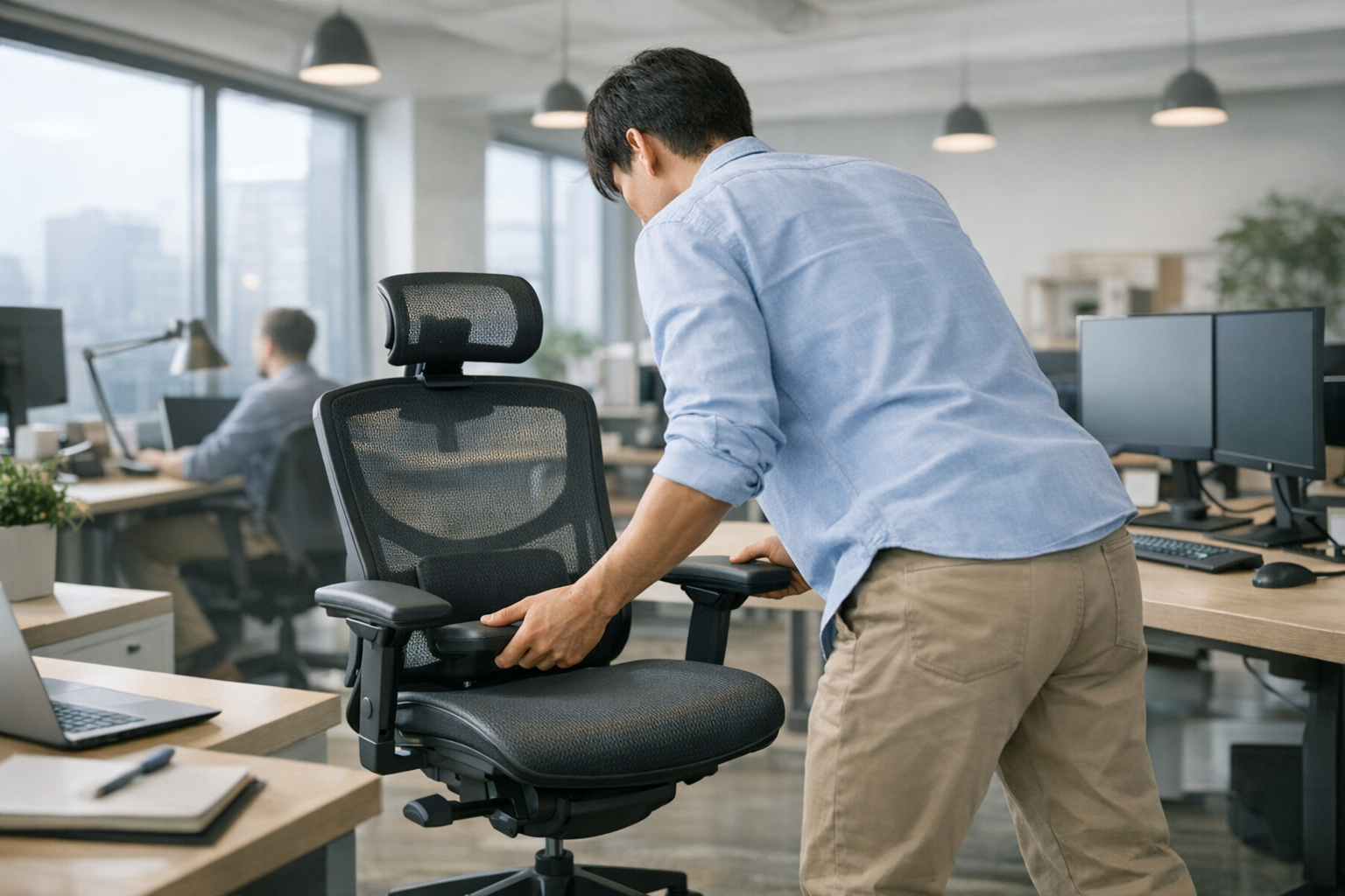 Featured visual representing: Ergonomic Chair Adjustment Guide